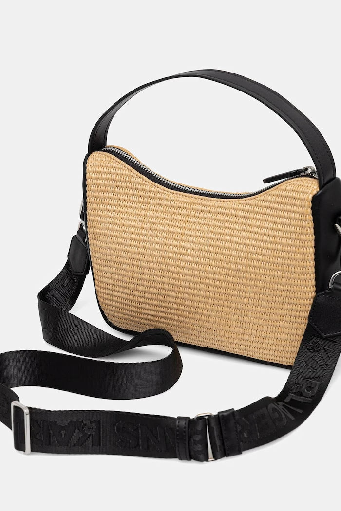 Karl Lagerfeld Jeans örgü kumaştan kadın crossbody çanta