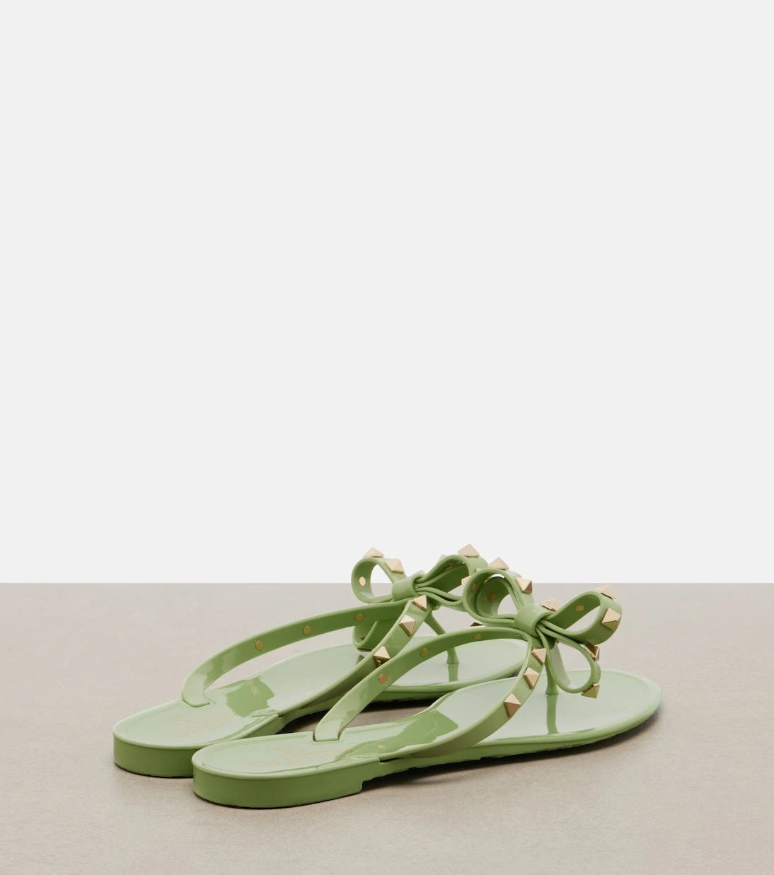 Valentino Garavani - Rockstud PVC thong sandals