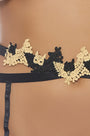 Wildflower Embroidered Garter Belt