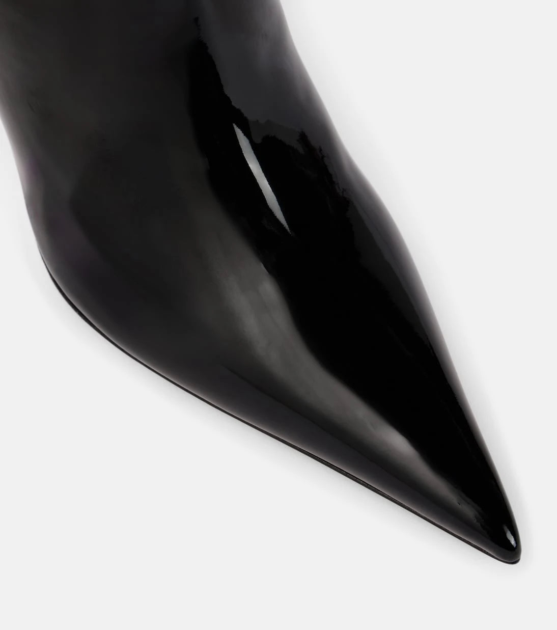 Amina Muaddi - Barbara 90 patent leather knee-high boots