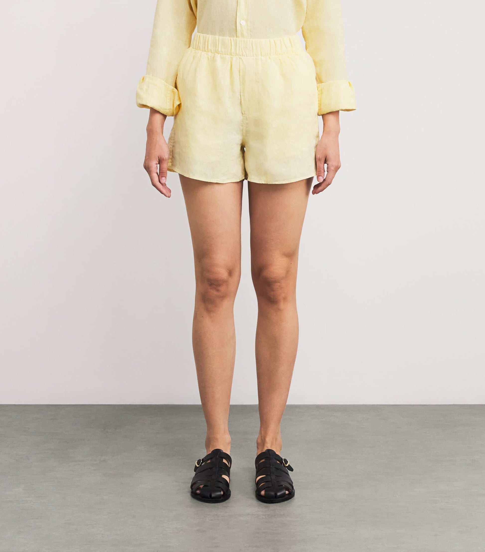 Yellow Linen The Boxer Shorts