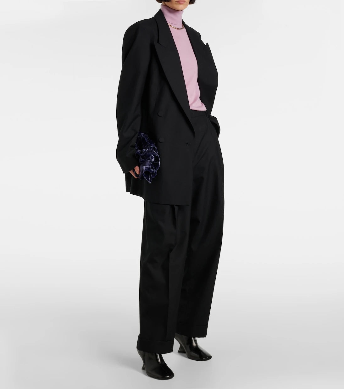 Dries Van Noten - High-rise wool wide-leg pants