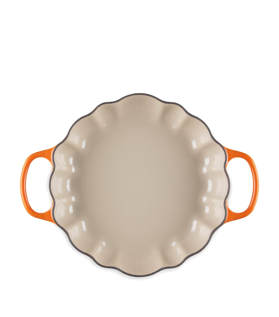 Cast Iron Pumpkin Shallow Casserole Dish (28cm)