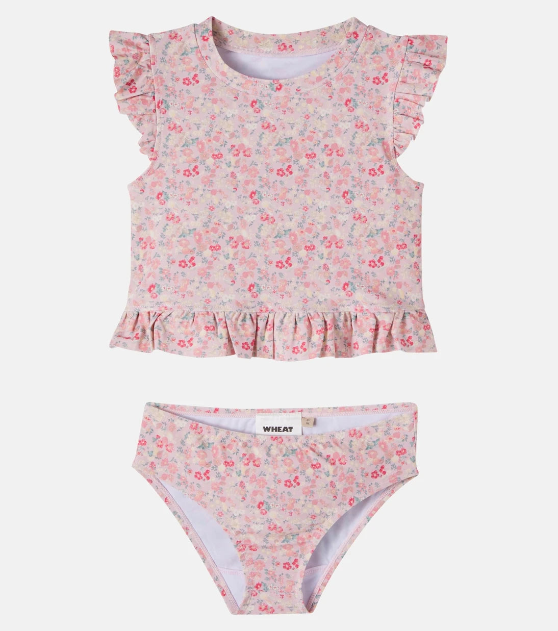 Wheat - Alma floral ruffled bikini