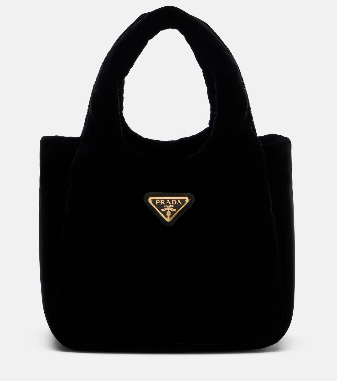 Prada - Mini velvet top-handle bag
