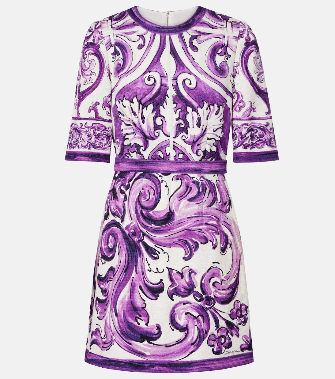Dolce&Gabbana - Majolica cotton-blend minidress