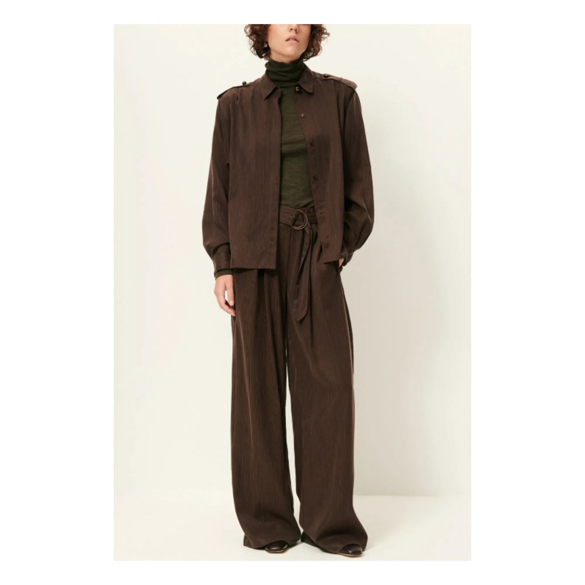 Sessùn - Rim C Striped Pants | Brown