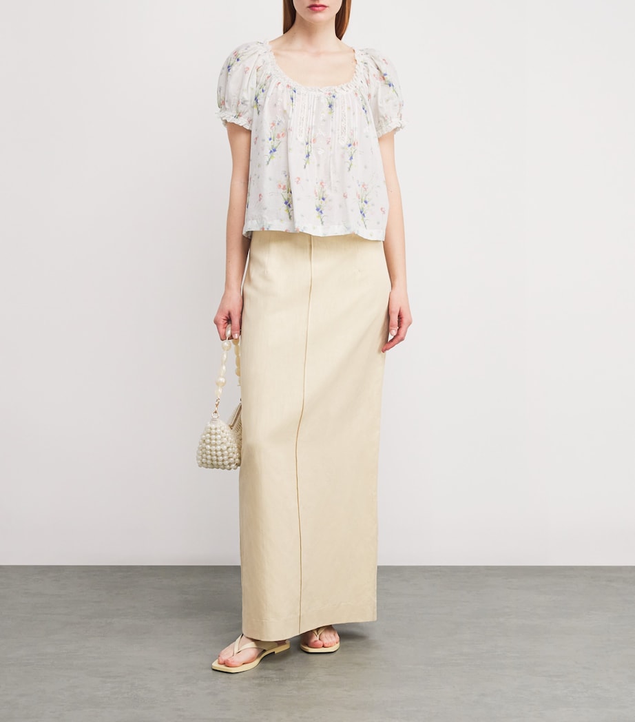 DÔEN White Organic Cotton Frederica Blouse