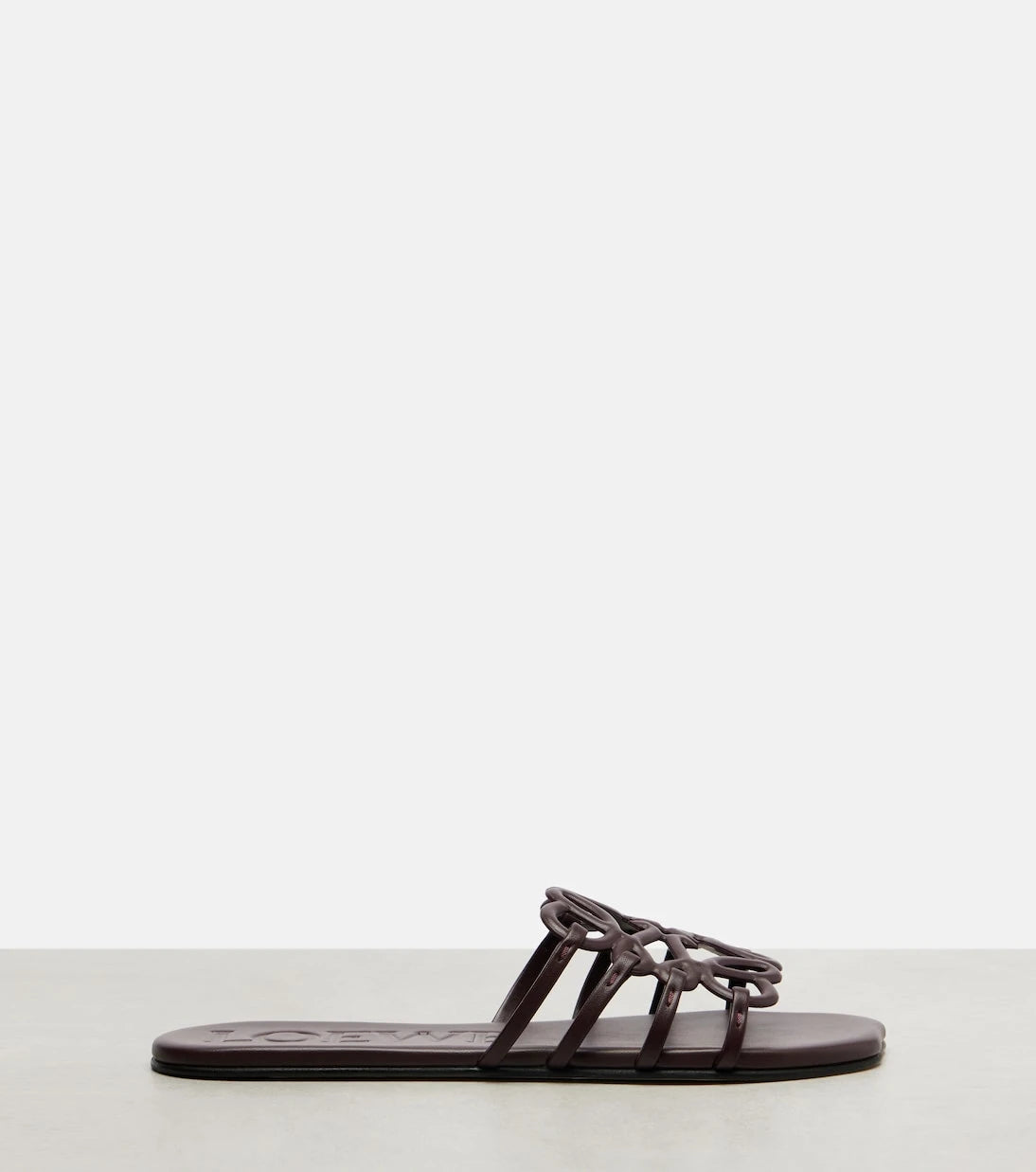 Loewe - Petal Anagram leather slides
