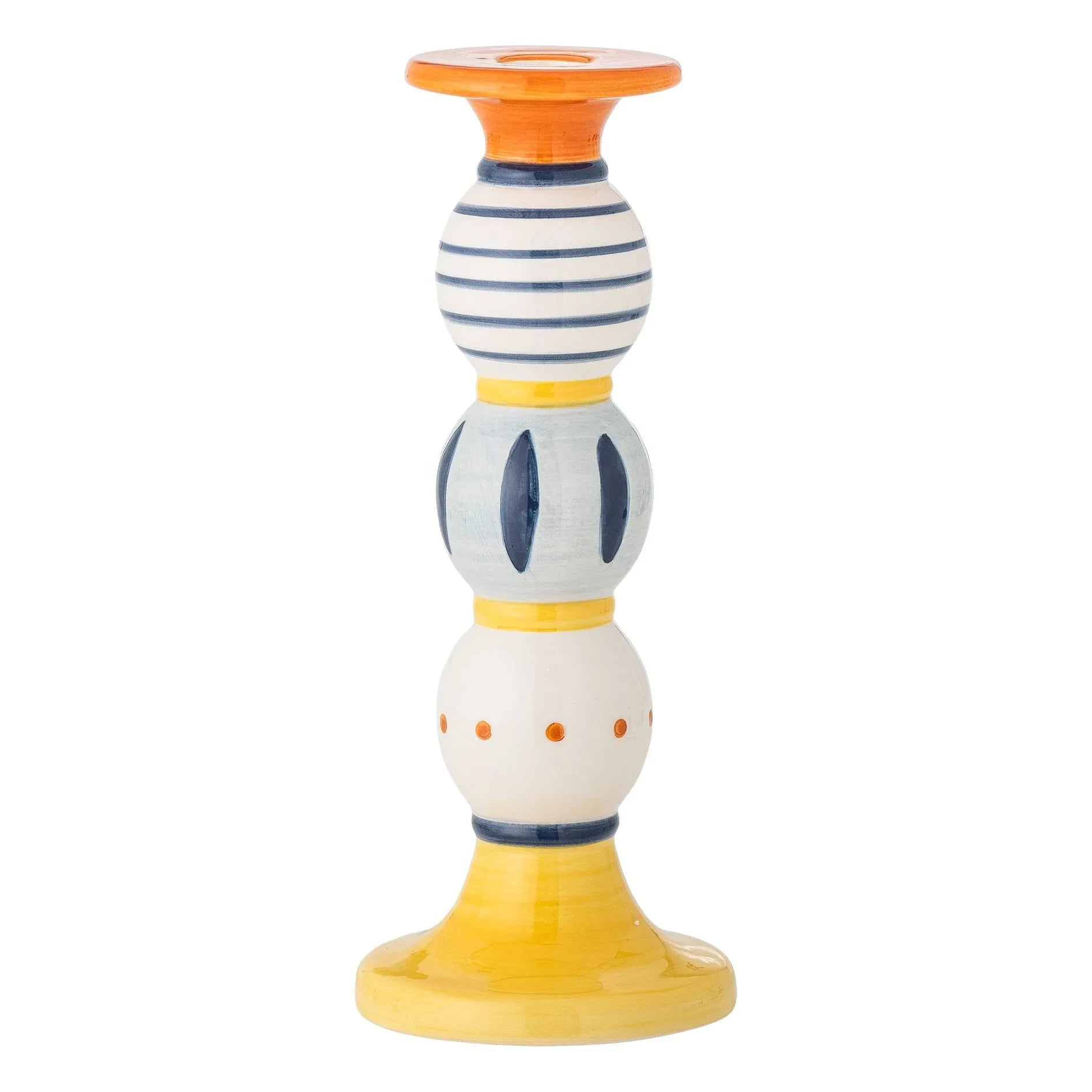 Bloomingville - Kairi stoneware candlestick | Yellow