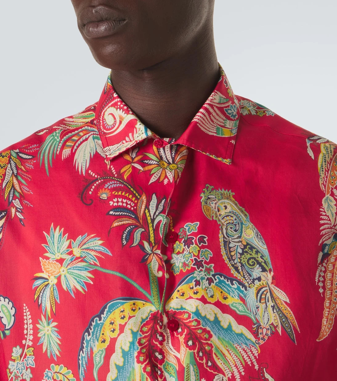 Etro - Paisley cotton bowling shirt