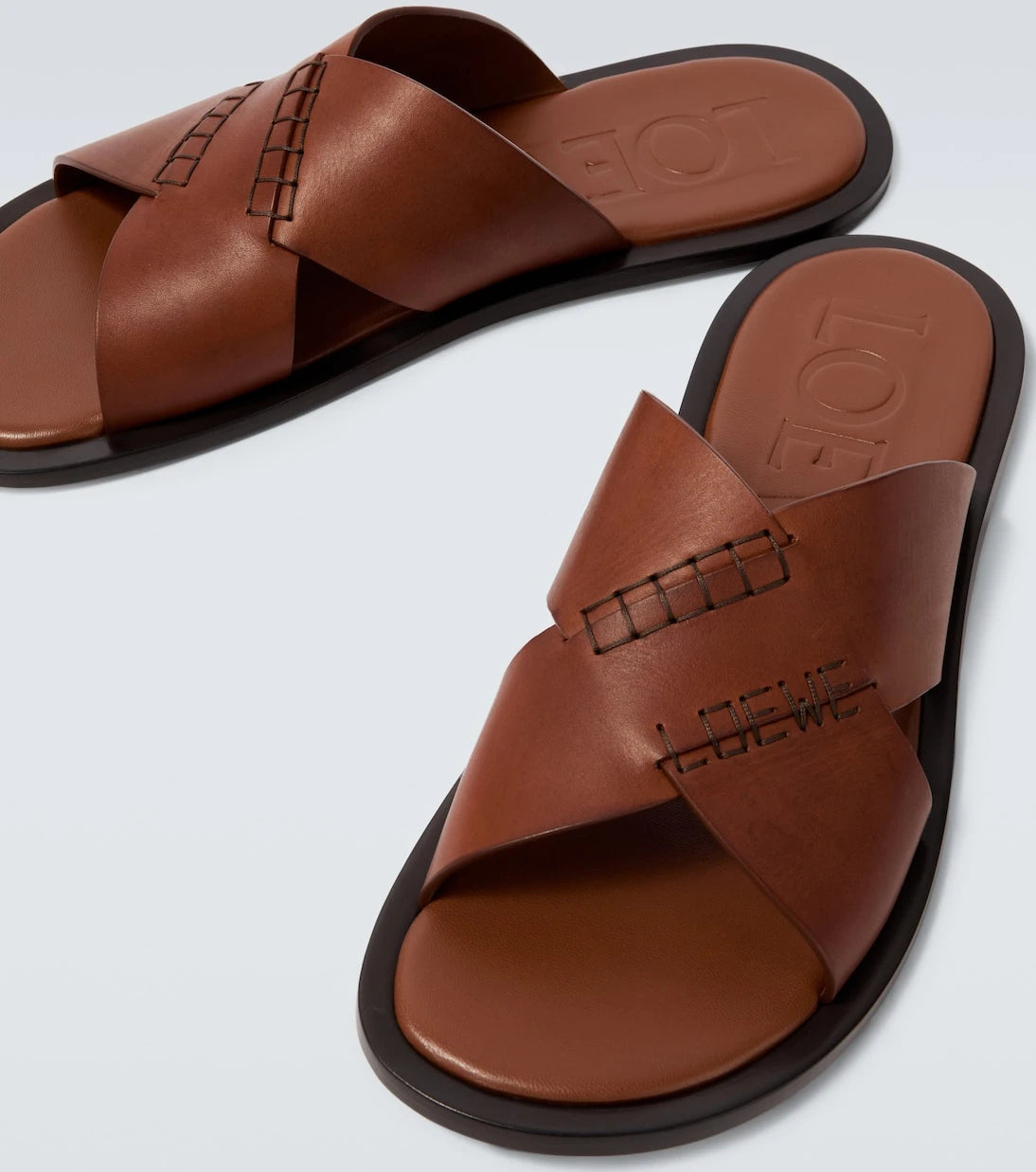 Loewe - Paula's Ibiza Flex leather sandals