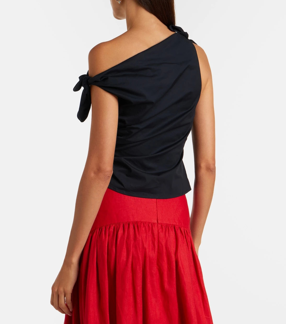 Staud - Bellaria asymmetric cotton top