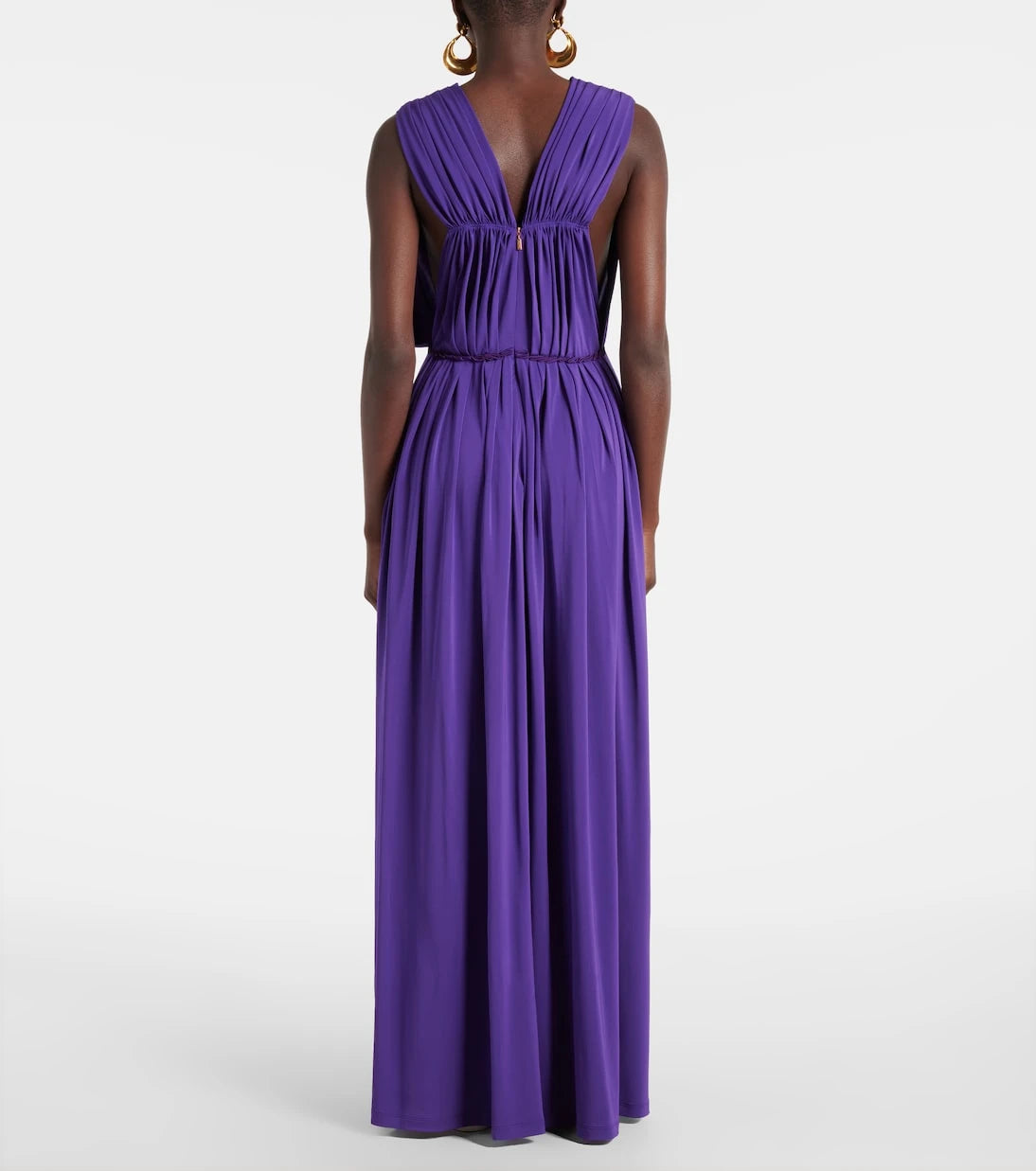 Max Mara - Walter pleated jersey maxi dress