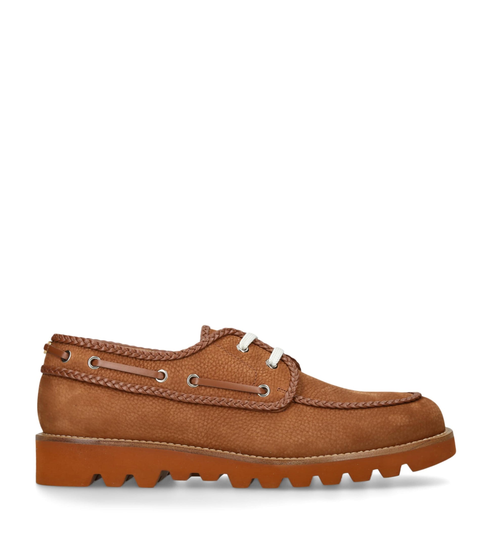 Valentino Garavani Suede Palm Avenue Boat Shoes