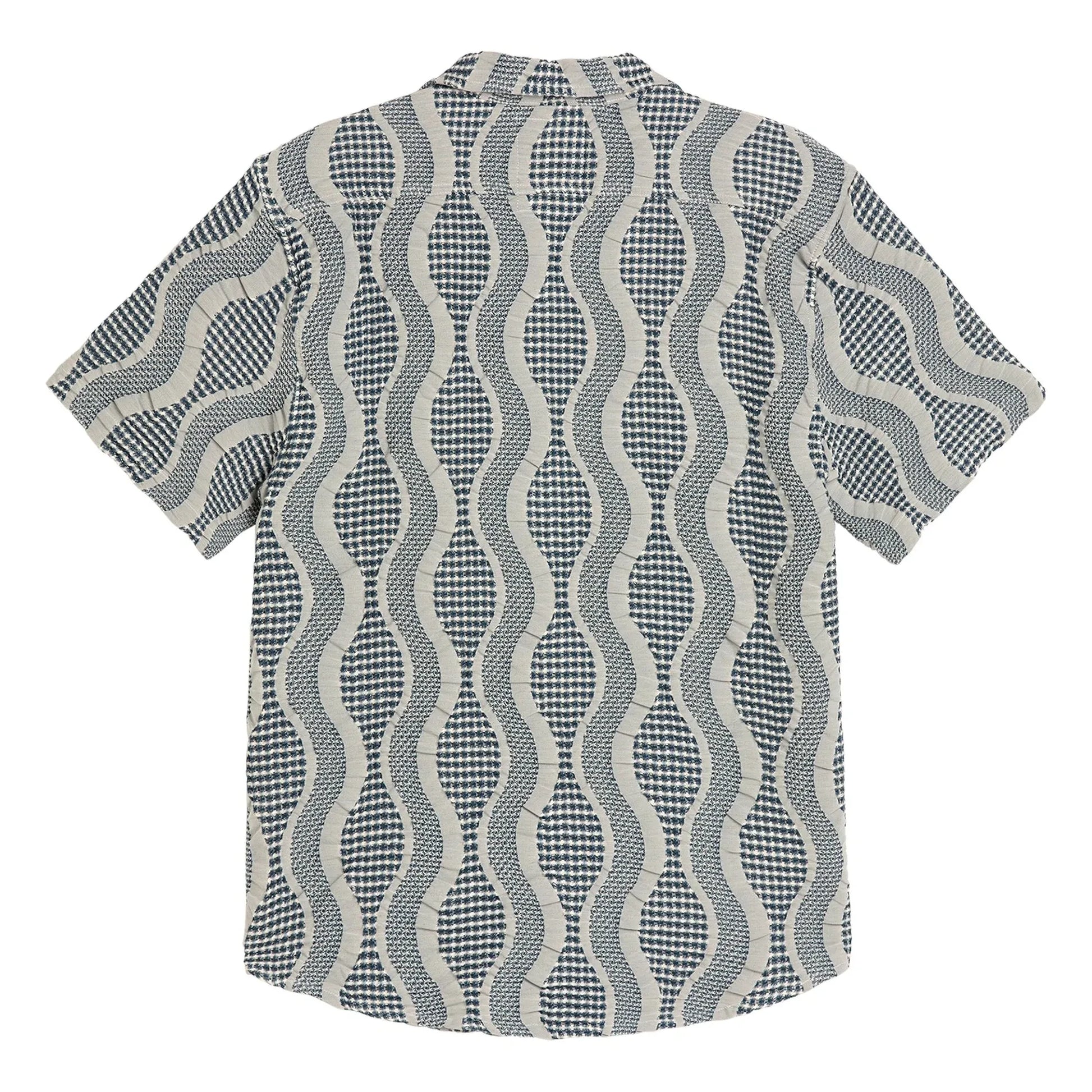 OAS - Como Cuba Waffle shirt | Blue