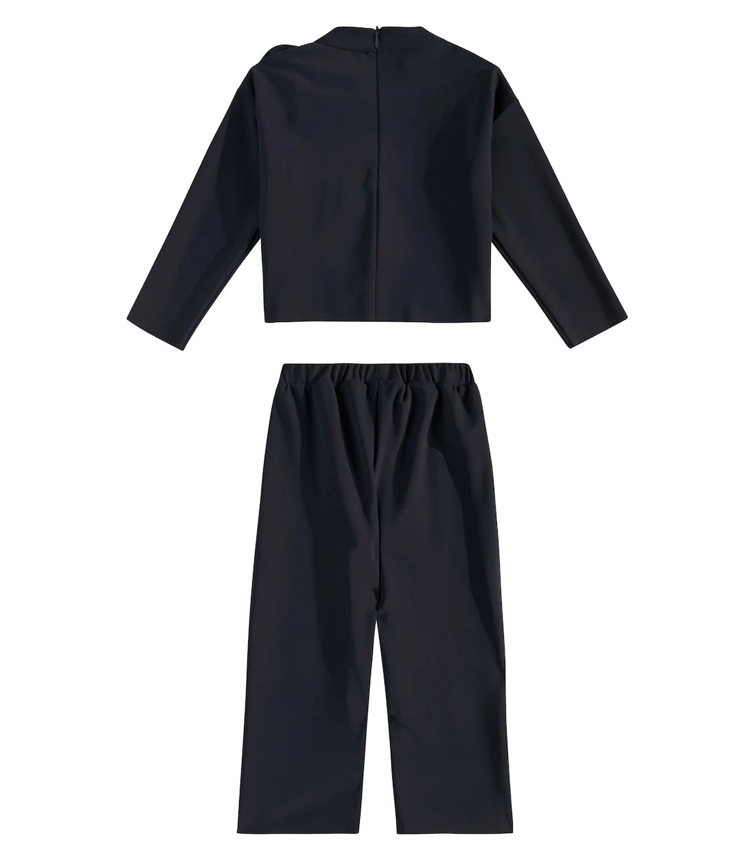 Il Gufo - Floral-appliqué top and pants set