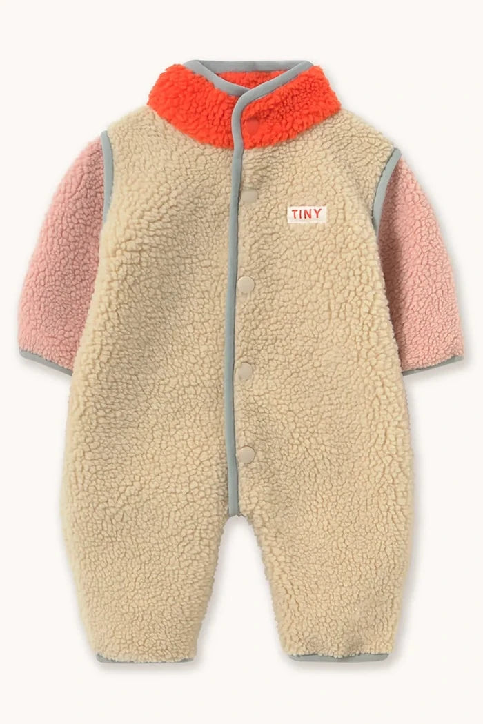 Bebek polar tulum COLOR BLOCK SHERPA ONE-PIECE