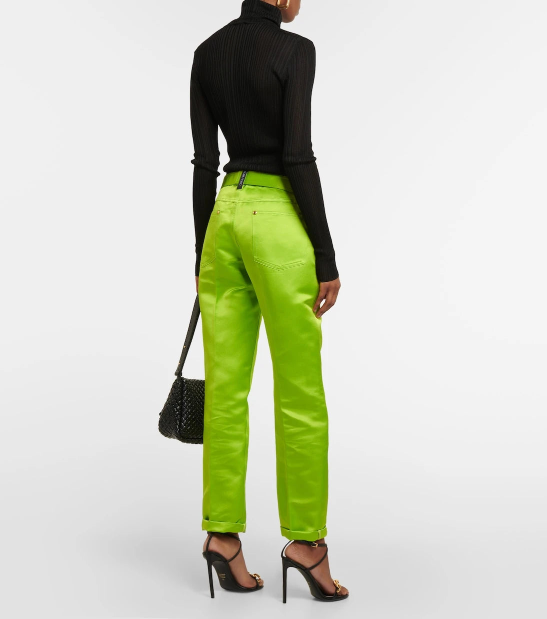 Tom Ford - Cuffed silk straight pants