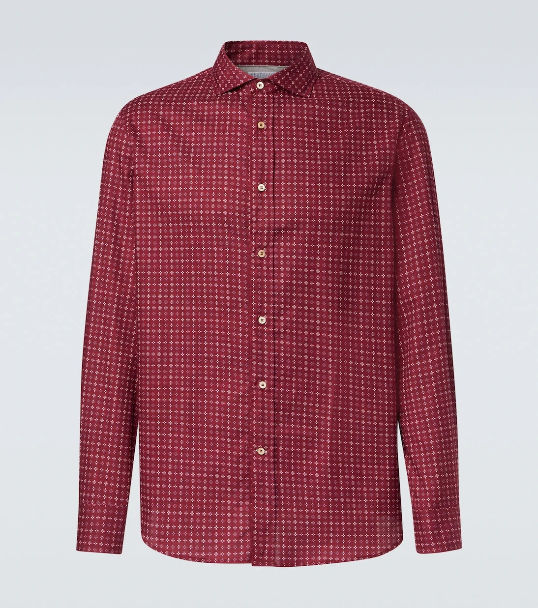 Brunello Cucinelli - Printed cotton shirt