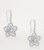 Graff White Gold and Diamond Wild Flower Earrings