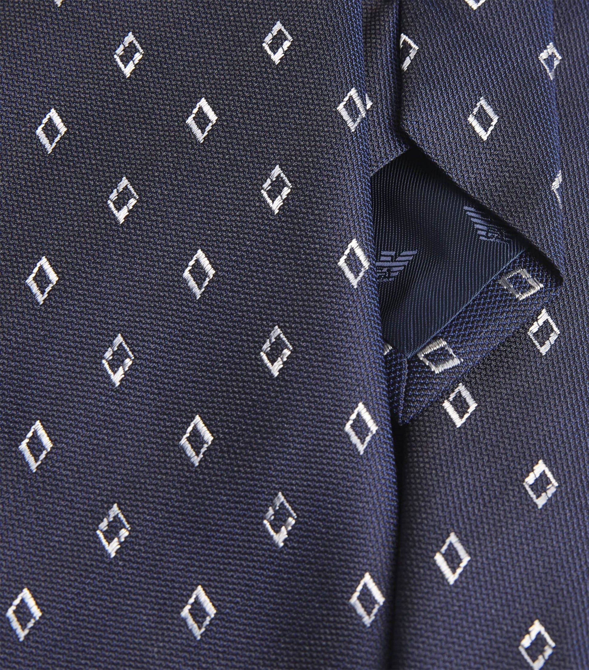 Emporio Armani Silk Jacquard Diamond Tie