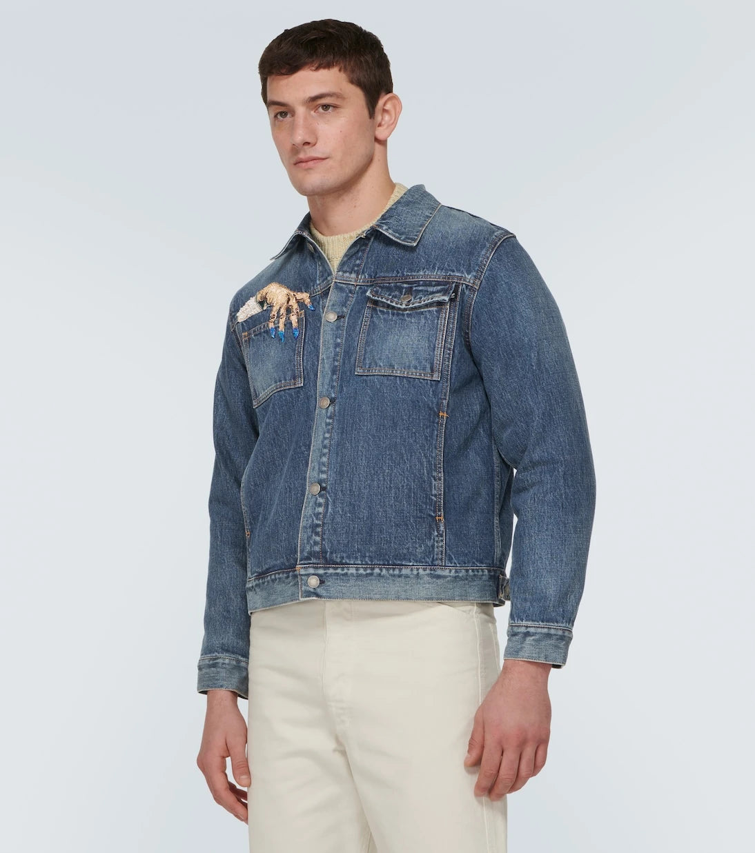 Undercover - Beaded denim jacket