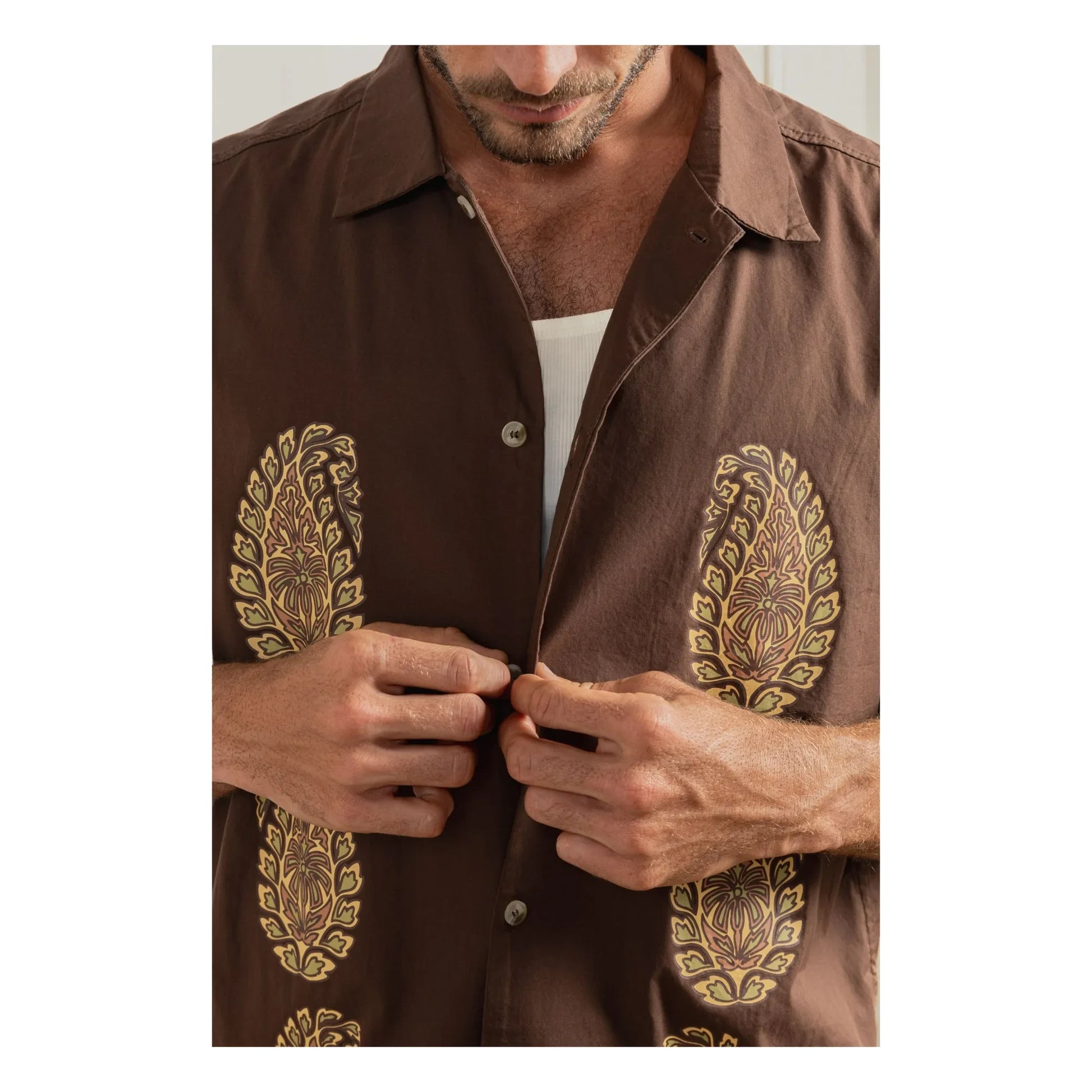 Rhythm - Mirisssa Relaxed Short Sleeve Shirt | Brown