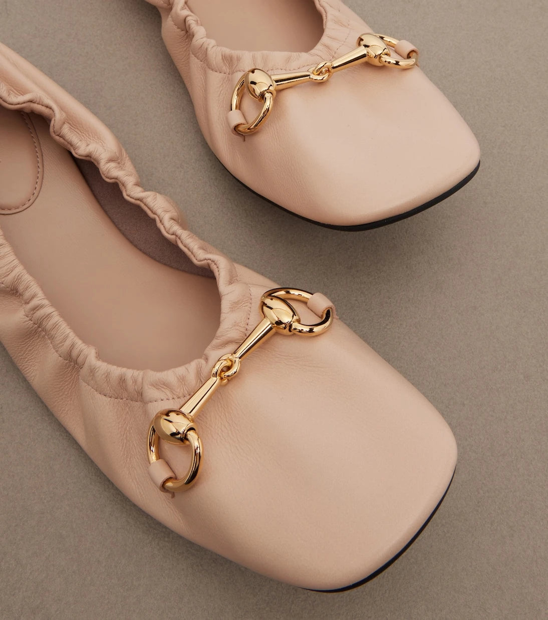 Gucci - Prima Horsebit leather ballet flats