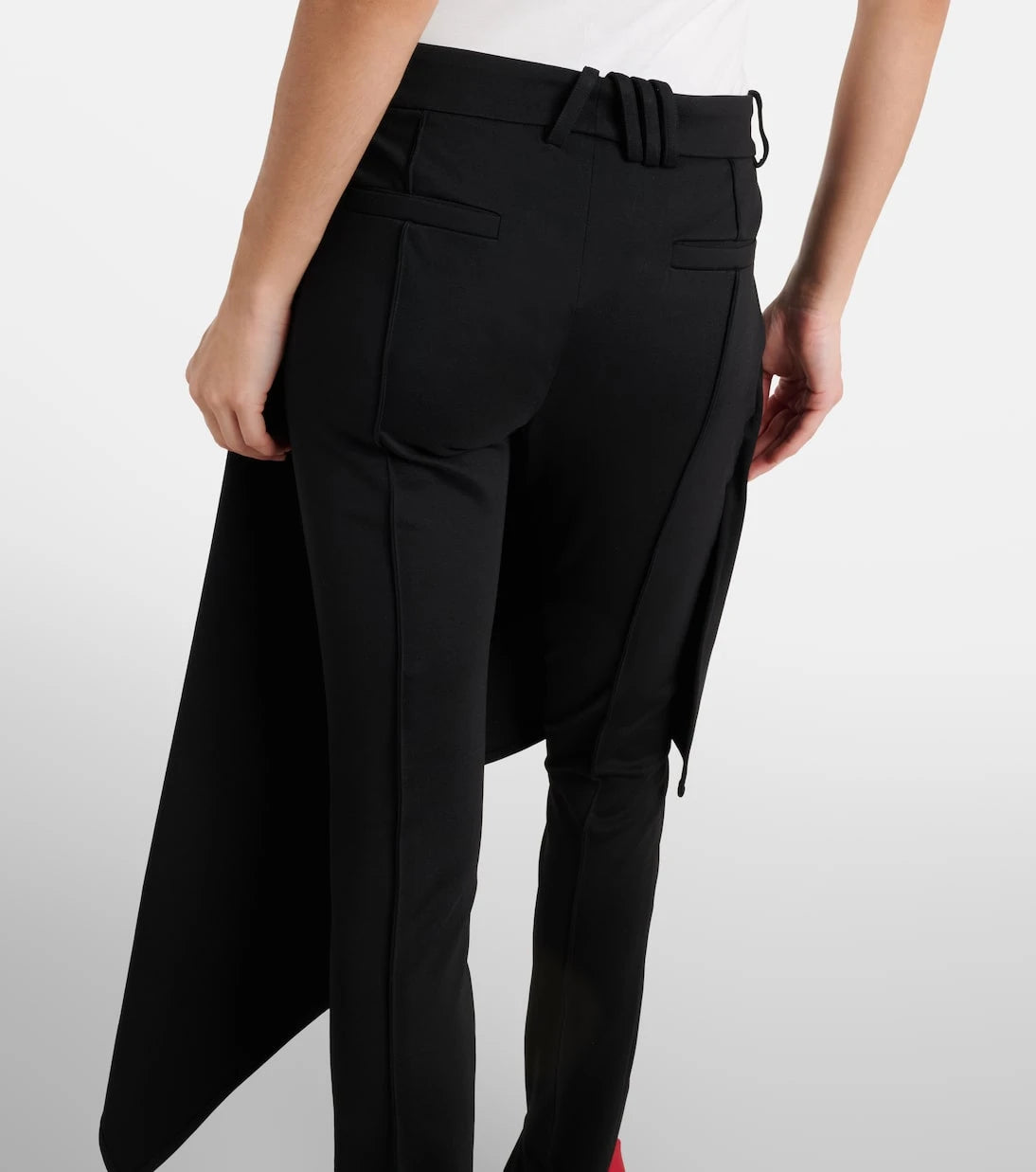 The Attico - Draped slim pants
