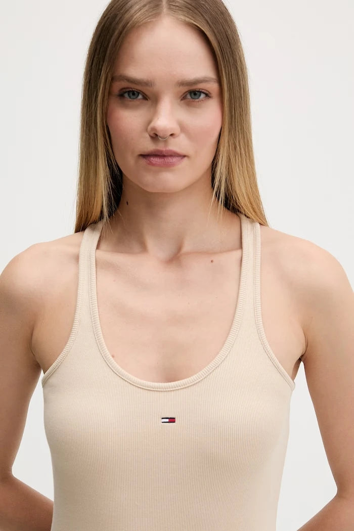 Tommy Jeans kadın pamuk elastan atlet