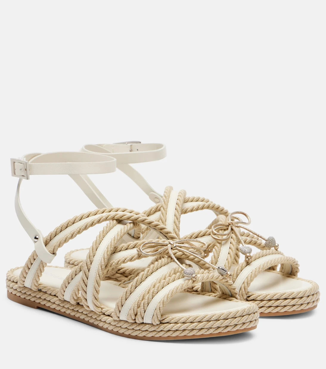 Mach & Mach - Embellished woven sandals
