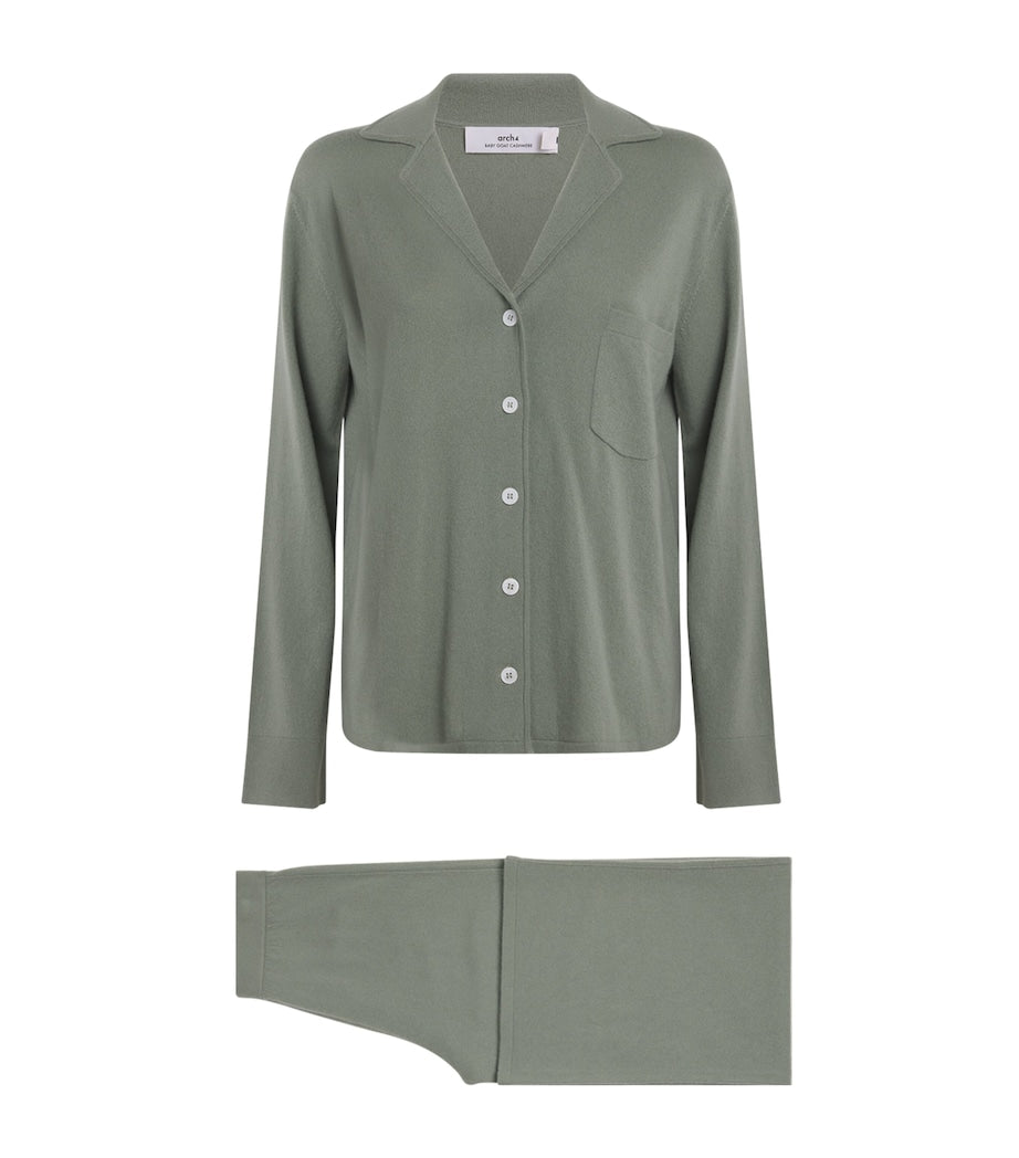 Green Cashmere Spring Gardens Pyjama Set
