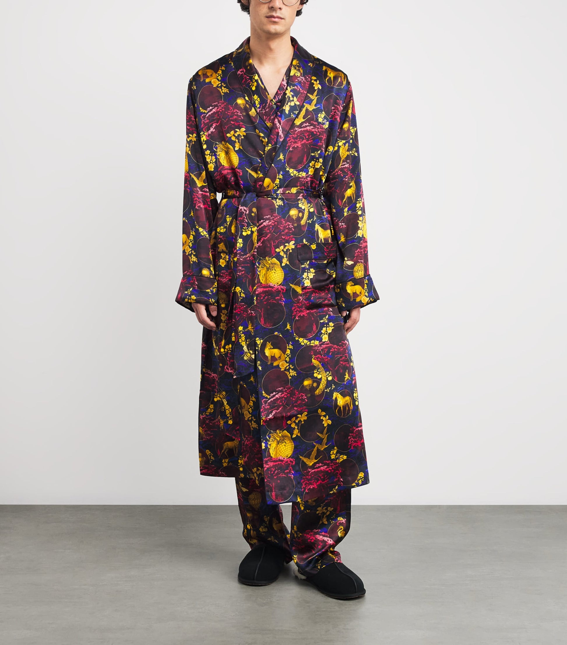 Silk Toile Night Robe