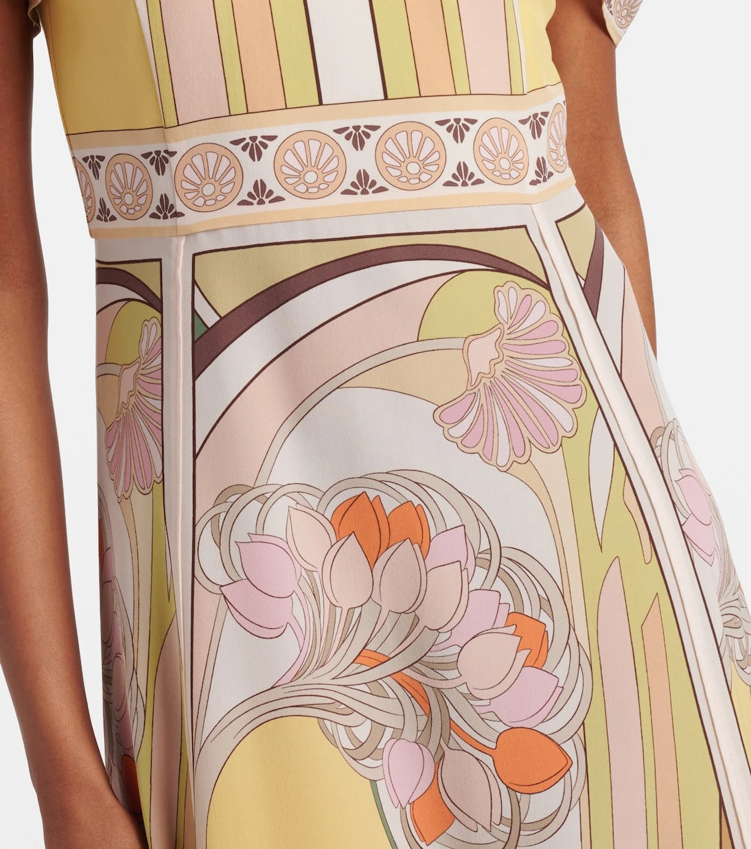 La DoubleJ - Cherie floral silk midi dress