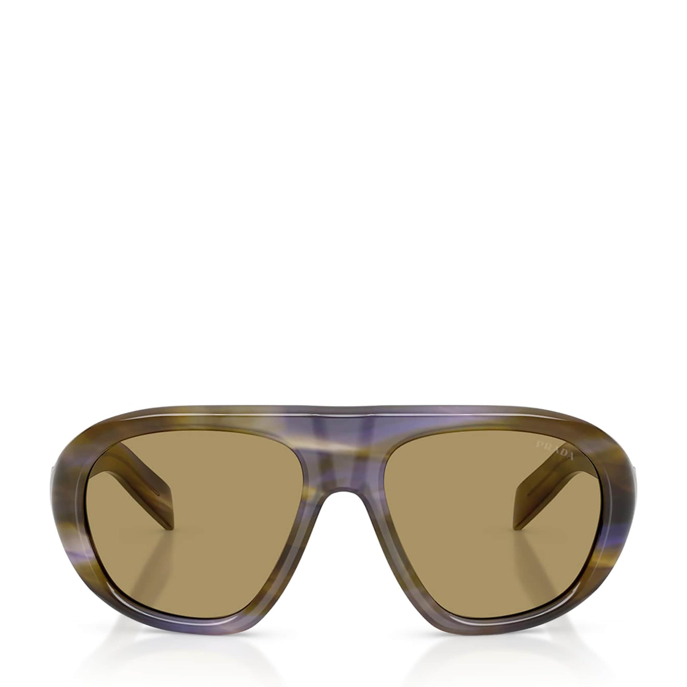 Brown Acetate Oversized Sunglasses