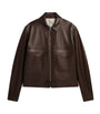 Brown Leather Flight Jacket