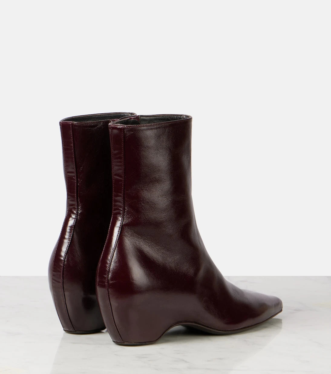 Khaite - Sybil 40 leather ankle boots