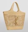 Saint Laurent Brown Raffia Icare Tote Bag