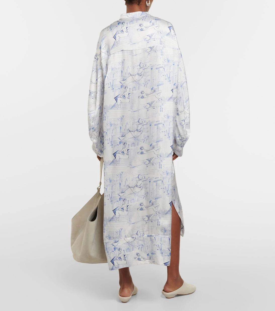 Khaite - Brom printed midi dress