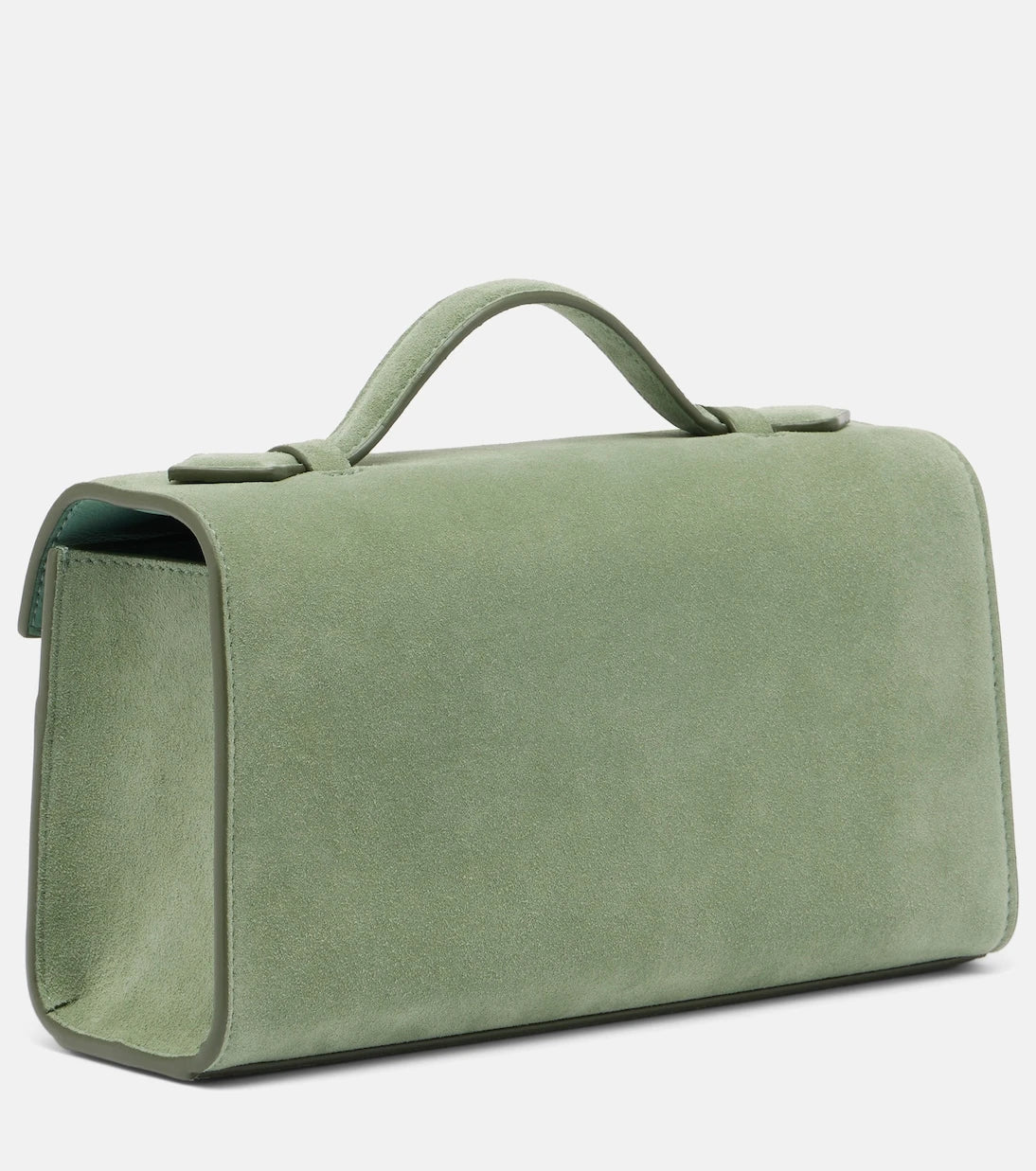 Savette - Symmetry Pochette Small suede top-handle bag