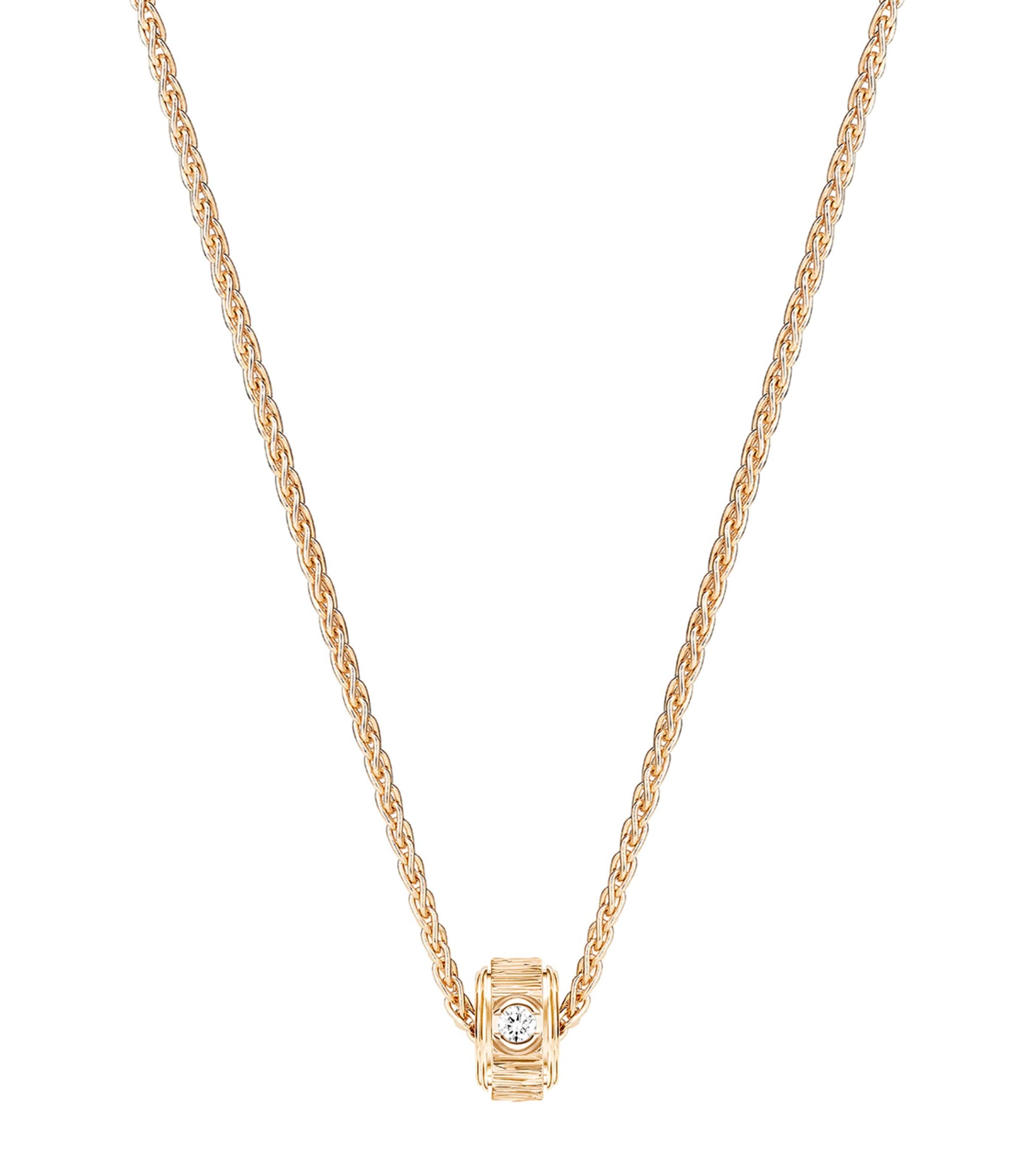 Rose Gold and Diamond Possession Pendant Necklace