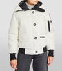 Canada Goose White Down-Filled Chilliwack Bomber Jacket