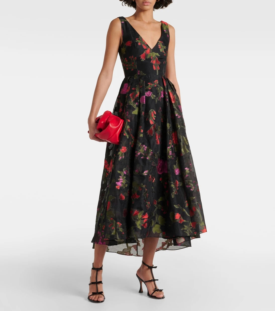 Erdem - Floral organza midi dress