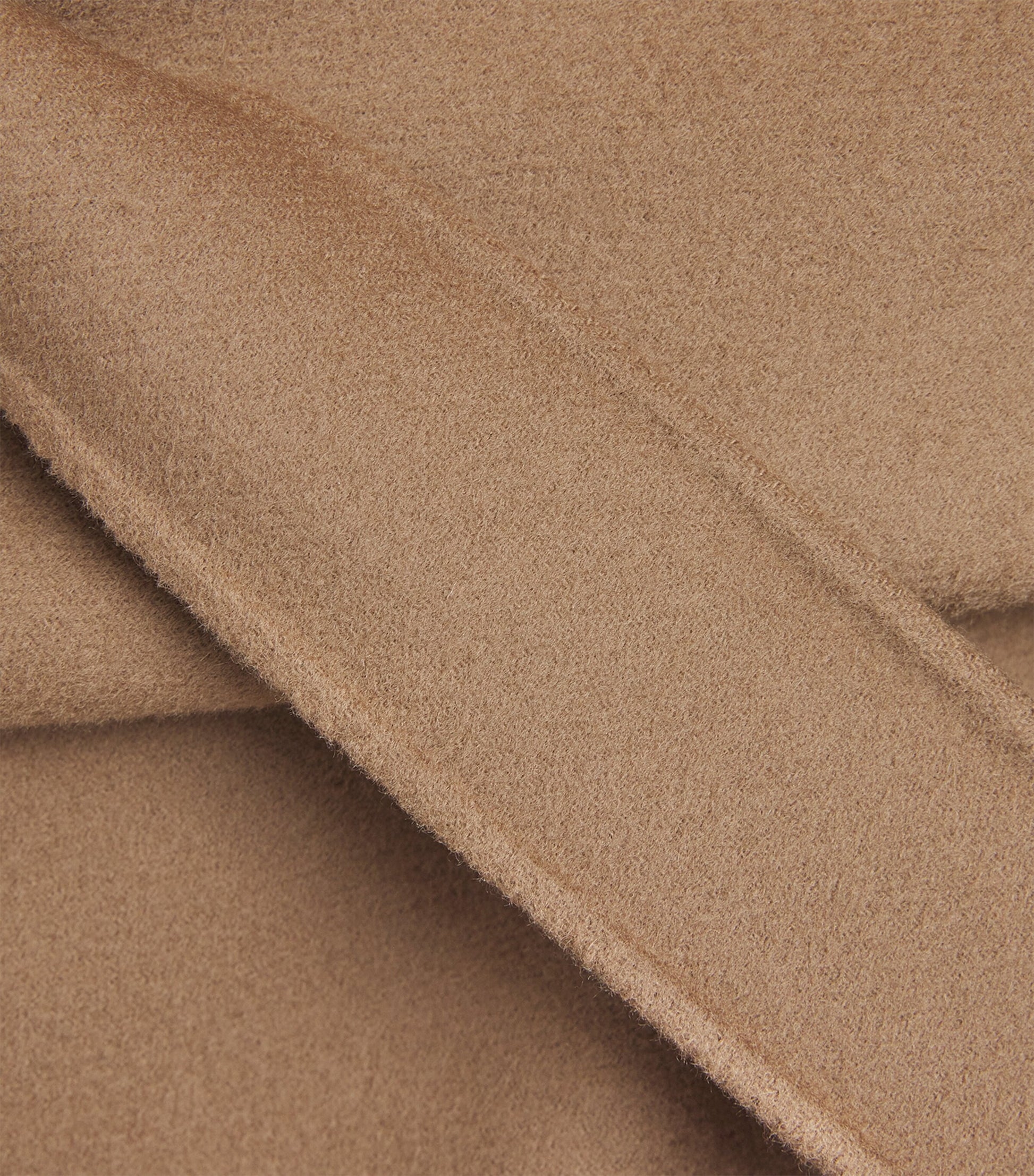 Virgin Wool Silk-Lined Overcoat HAZELNUT BROWN