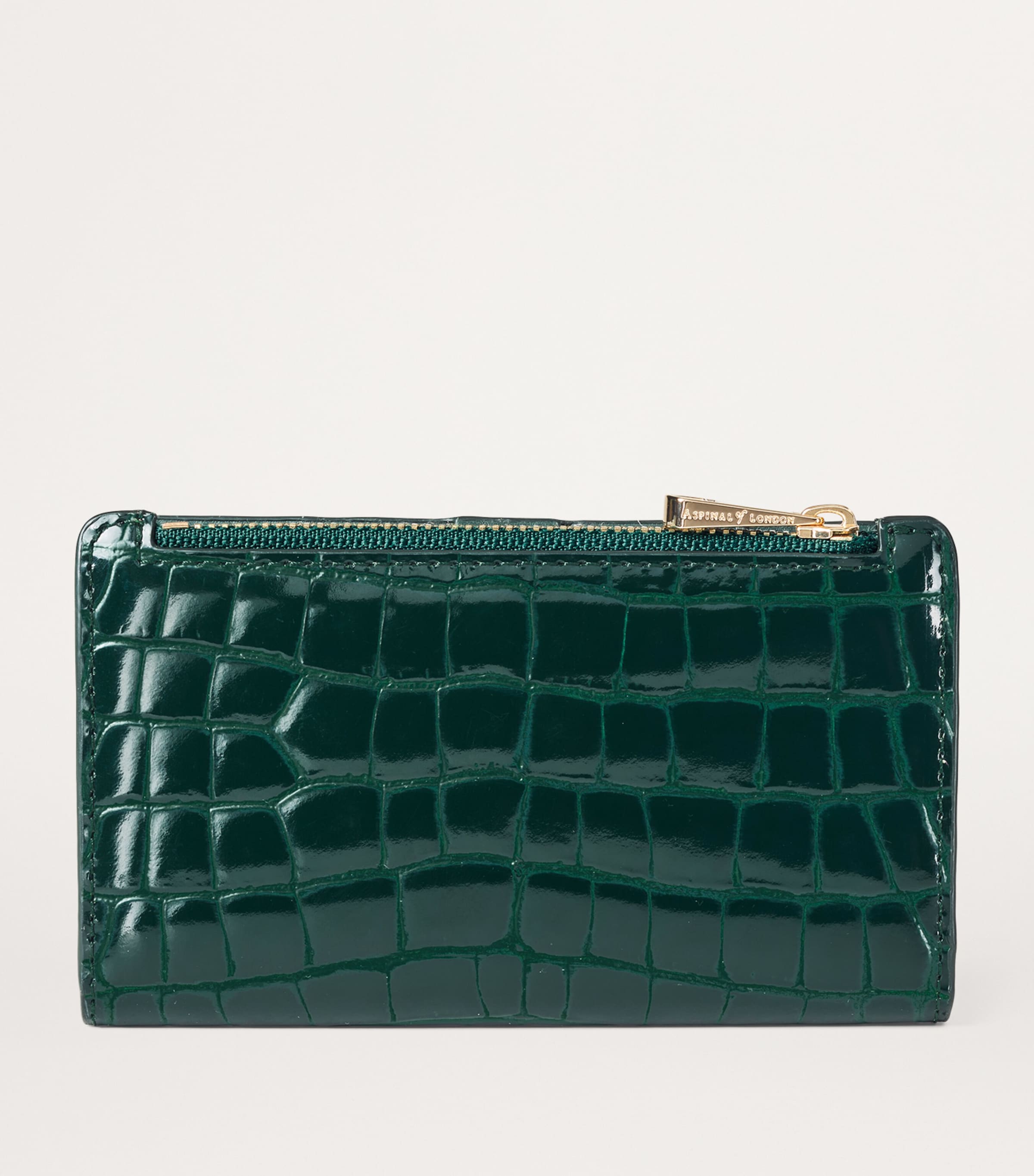 Aspinal Of London Green Small Mayfair Purse
