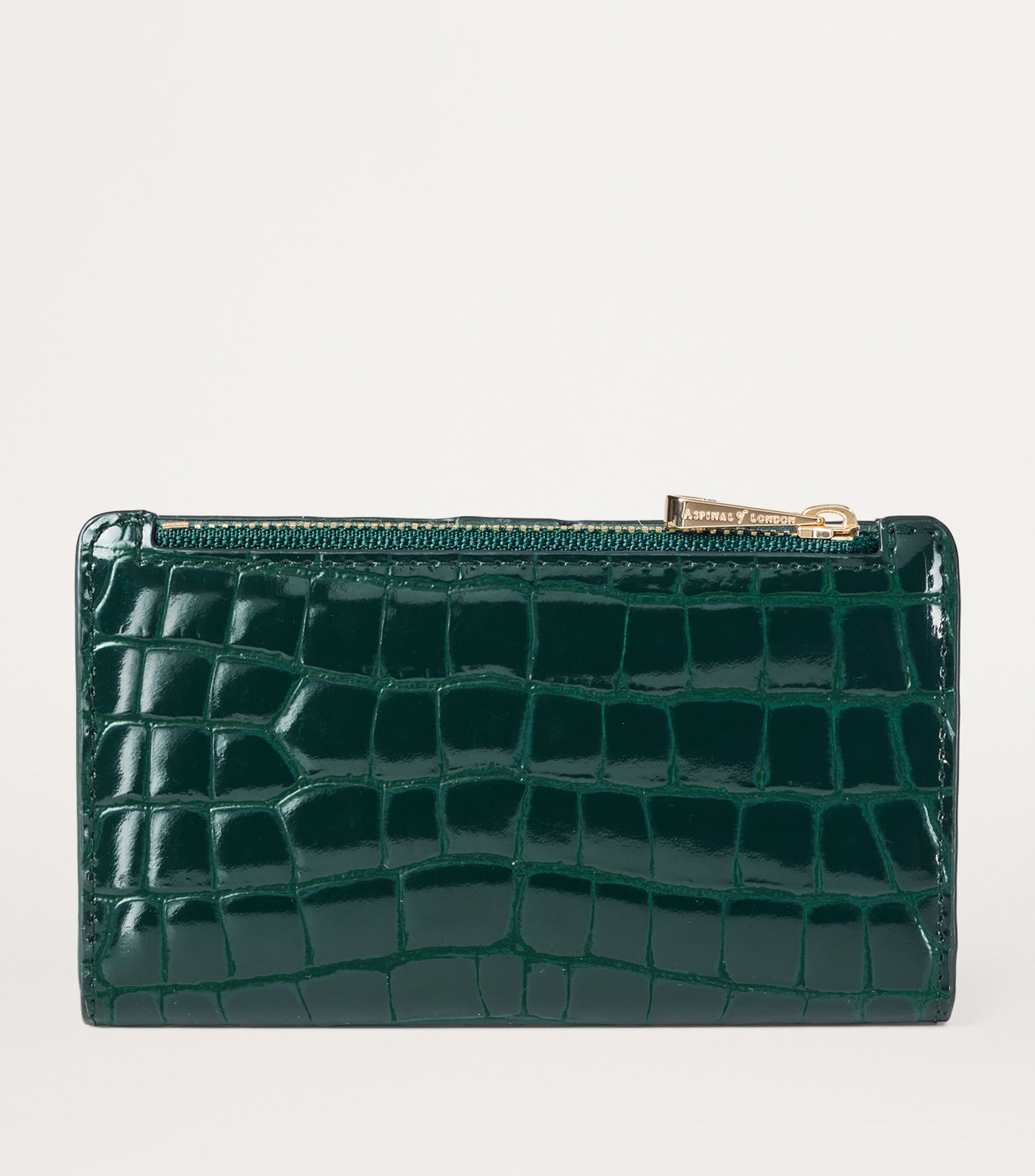 Aspinal Of London Green Small Mayfair Purse