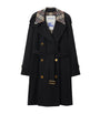Burberry Black Mid-Length Castleford Trench Coat