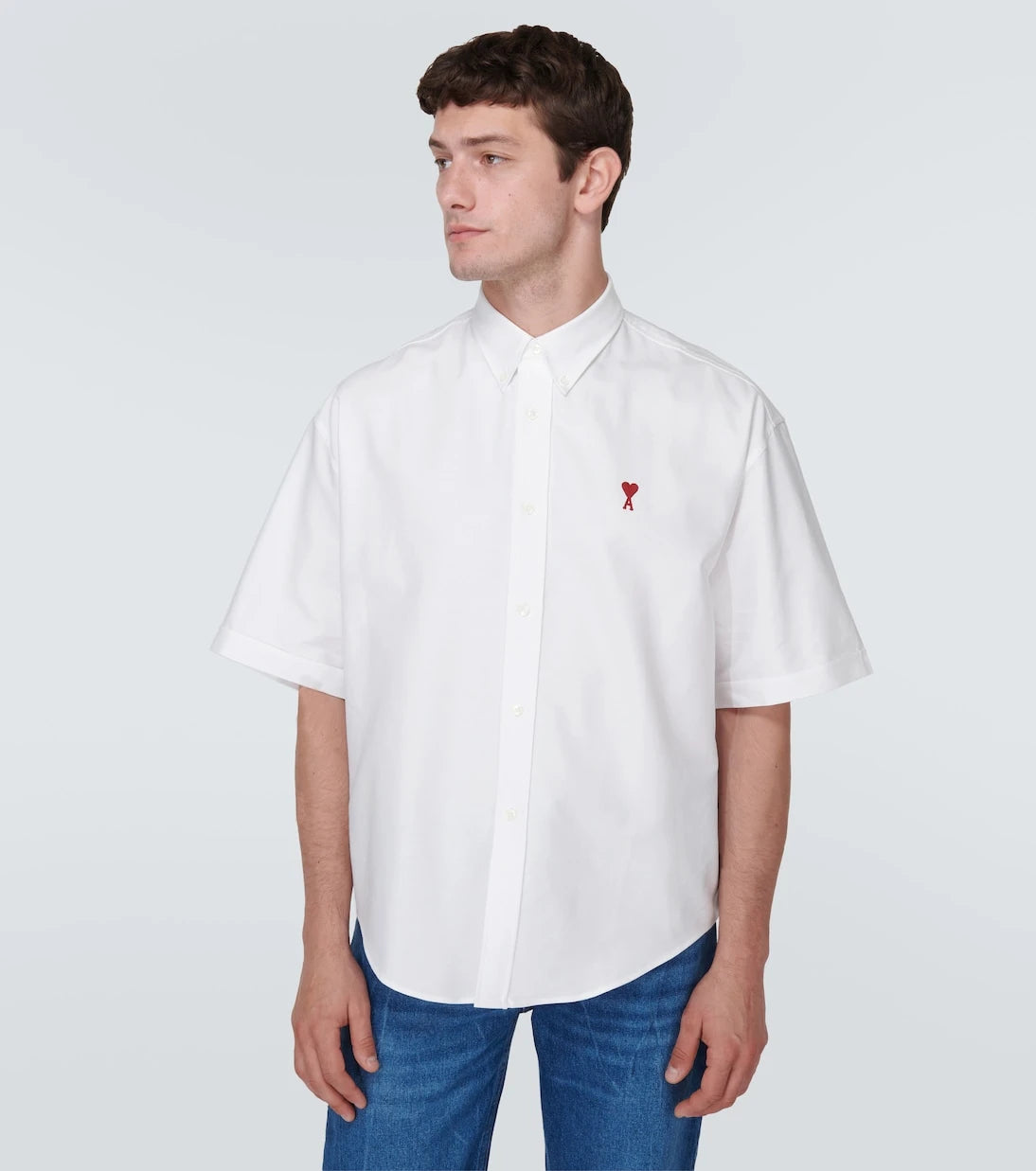 Ami Paris - Ami De Cœur cotton poplin shirt