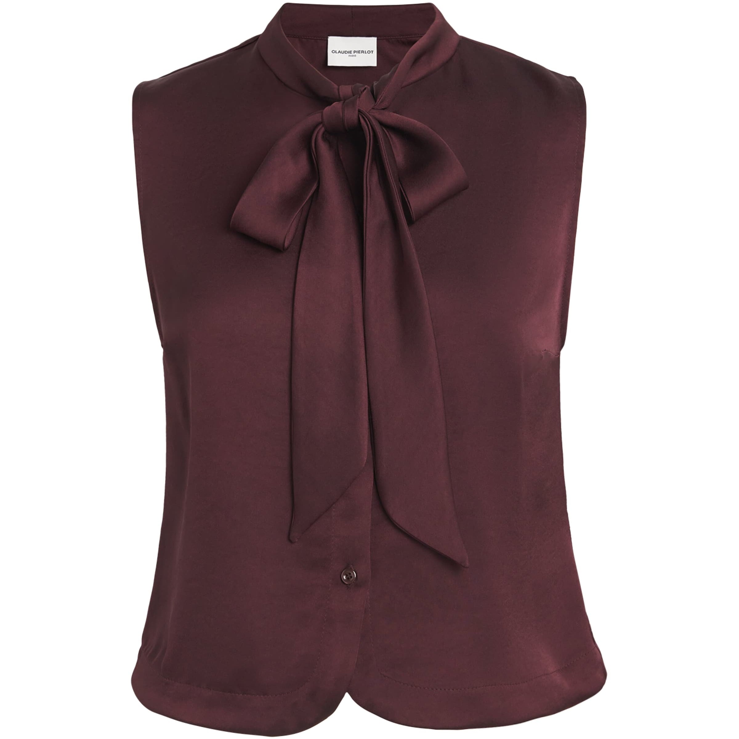 Red Lavallière-Neck Top